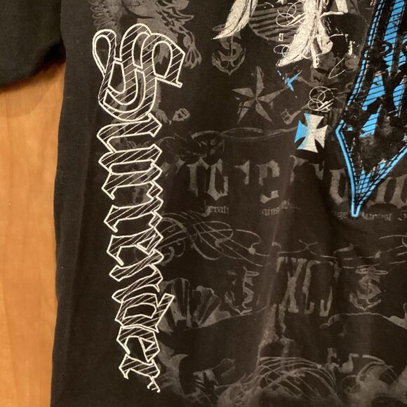 Y2K Urban Legends Cyber Grunge T Shirt 2XL Wings Mall Goth Affliction Style - Picture 6 of 10